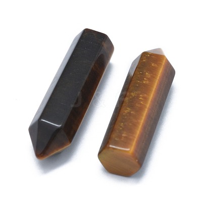 Natural Tiger Eye Pointed Beads G-G795-02-18-1