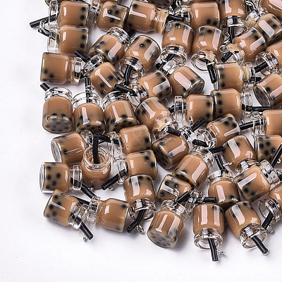 Glass Bottle Pendants CRES-S359-01-1