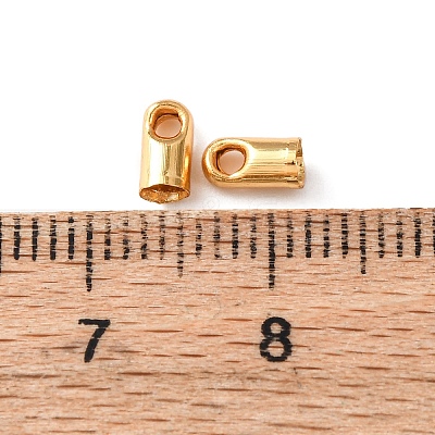 Brass Cord Ends KK-C157-10B-G-1