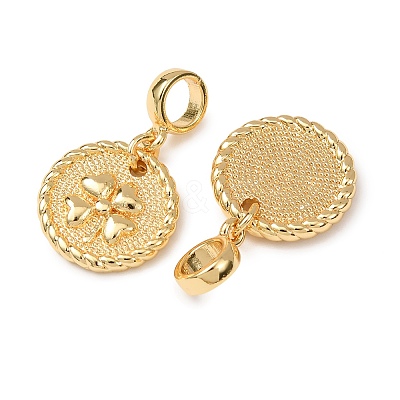 Brass European Dangle Charms KK-H278-01G-04-1