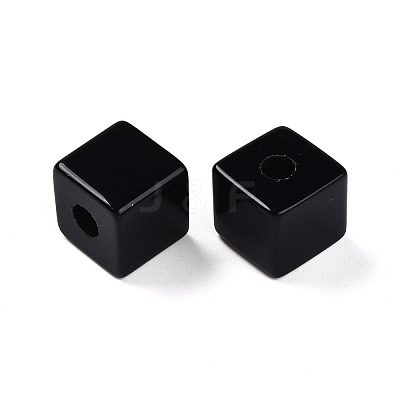 Natural Black Obsidian European Beads G-N345-07A-01-1