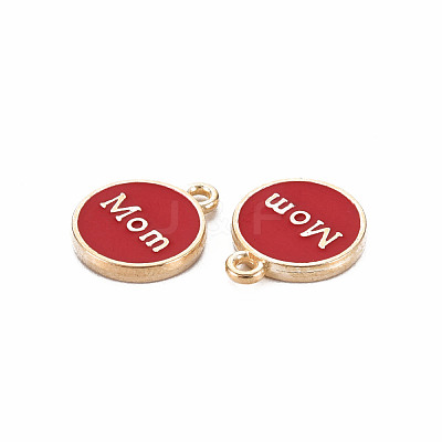 Mother's Day Alloy Enamel Charms ENAM-T016-11G-RS-1