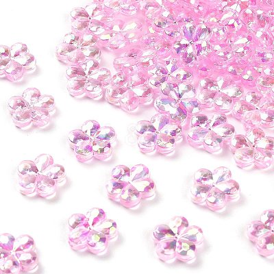 Transaparent Acrylic Beads PACR-H004-01C-1