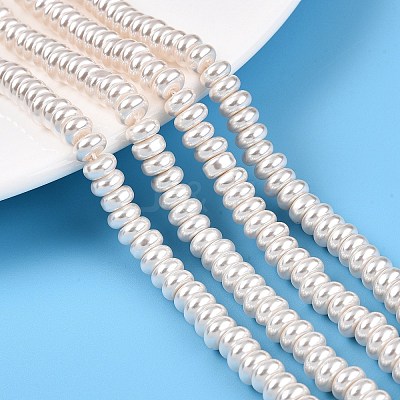 Transparent Spray Painted Glass Beads Strands GLAA-N001-33-1