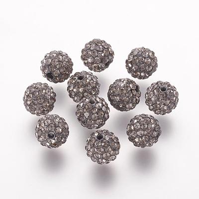 Polymer Clay Rhinestone Beads RB-K050-8mm-C14-1