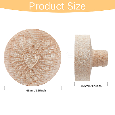 Beech Wood Cookie Molds AJEW-WH0083-45C-1
