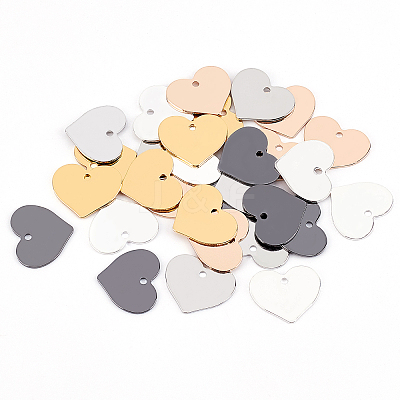 30Pcs 5 Colors Brass Pendants KK-BC0002-13-1