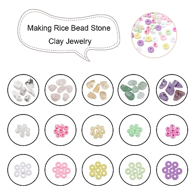 15 Style Handmade Polymer Clay Beads CLAY-YW0001-35-1