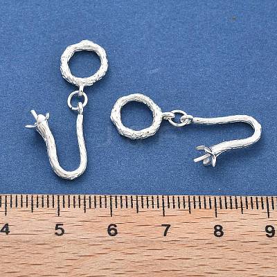 Brass Hook and S-Hook Clasps KK-B125-03S-1