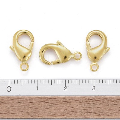 Brass Lobster Claw Clasps KK-903-G-NF-1