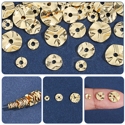 90Pcs 3 Styles Brass Beads KK-BBC0025-88-1