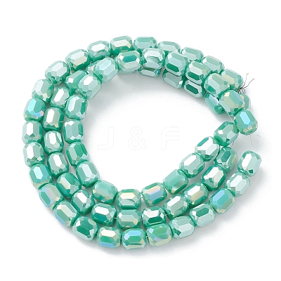Electroplate Glass Beads Strands EGLA-K015-08G-1