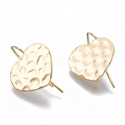 Brass Stud Earring Findings KK-Q750-033G-1