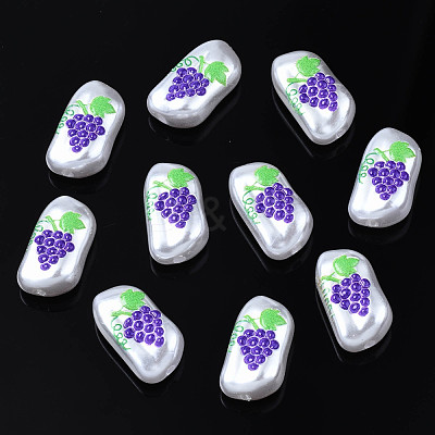 3D Printed ABS Plastic Imitation Pearl Beads KY-S163-436-1