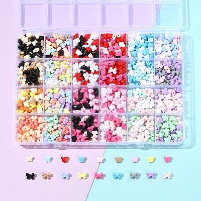 131.1G 23 Styles Opaque Acrylic Beads SACR-FS0001-45-1