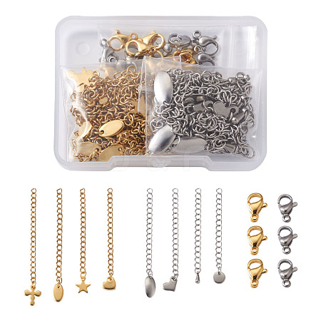 Craftdady DIY 304 Stainless Steel Jewelry Finding Kits DIY-CD0001-09-1