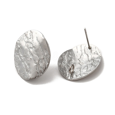 Non-Tarnish 304 Stainless Steel Stud Earrings Findings X-STAS-B041-02P-1