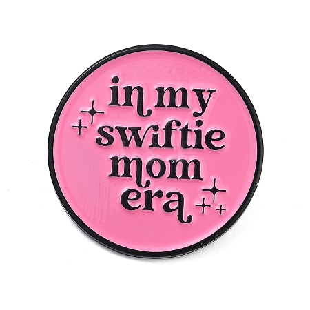 Word In My Swiftie Mom Era Zinc Alloy Enamel Pins JEWB-M065-02B-1