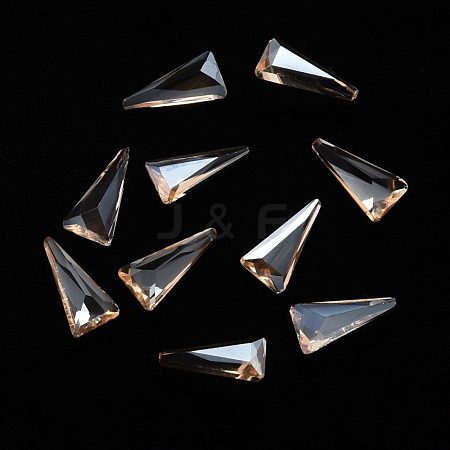 Triangle Transparent Glass Cabochons MRMJ-T009-133-1