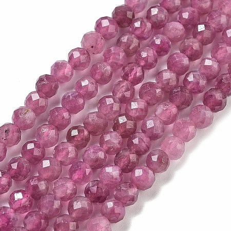 Natural Red Tourmaline Beads Strands G-B109-A01-01-1