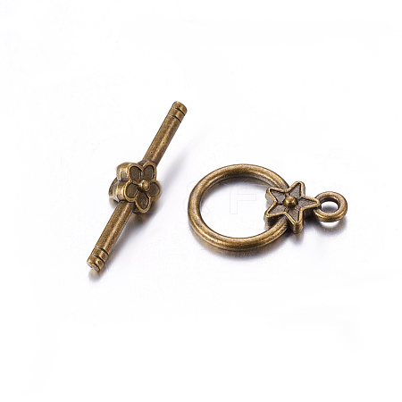 Tibetan Style Alloy Toggle Clasps LS-MLF1075Y-NF-1