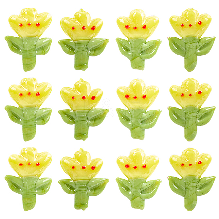 12Pcs Handmade Lampwork Beads LAMP-PA0001-01-1