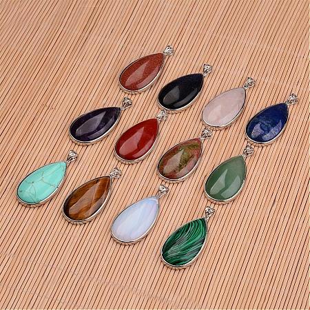 Natural & Synthetic Mixed Stone Big Pendants G-I184-M-1