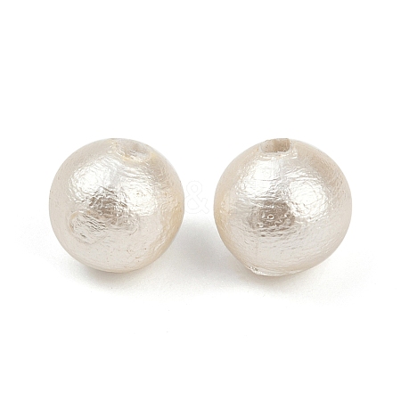 Compressed Cotton Pearl Beads WOVE-V001-A02-6mm-1