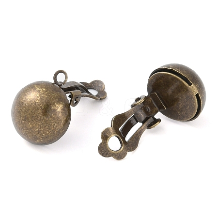 Brass Earring Findings KK-E031-AB-NF-1