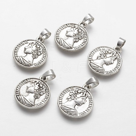 Tibetan Style Alloy Pendants PALLOY-F133-06AS-1
