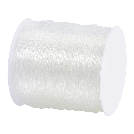 0.8mm Crystal Polyester Threads Transparent Jewelry Bracelet Beading Wire Cords EW-PH0001-0.8mm-02-1