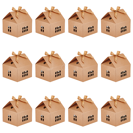 House Shape Cardboard Candy Storage Box CON-WH0084-89B-1