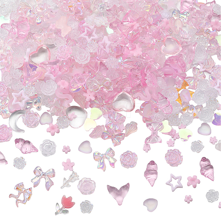 SUNNYCLUE 6 Bags Resin Cabochons MRMJ-SC0001-23-1