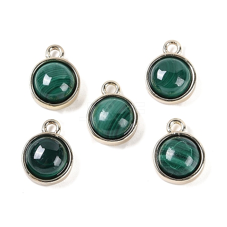 Natural Malachite Pendants G-K372-03G-10-1