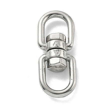 304 Stainless Steel Double Eye Swivel Clasps STAS-B082-06P-1