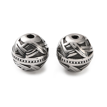 304 Stainless Steel Beads SA-CBA043D-01C-AS-1