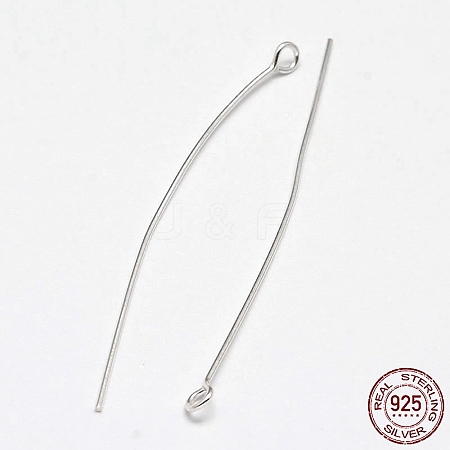 925 Sterling Silver Eye Pins STER-F018-02C-1