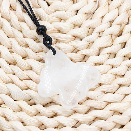 Natural Quartz Crystal Pendants PW-WG89BED-02-1