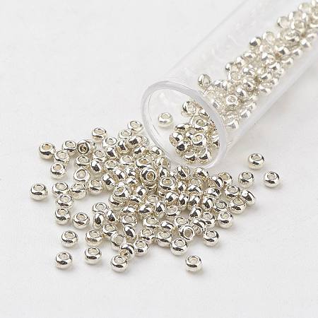 8/0 Grade A Round Glass Seed Beads SEED-N002-C-0563-1