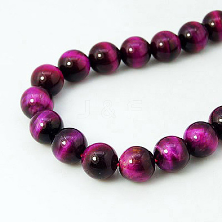 Natural Rose Tiger Eye Beads Strands X-G-G099-6mm-3-1