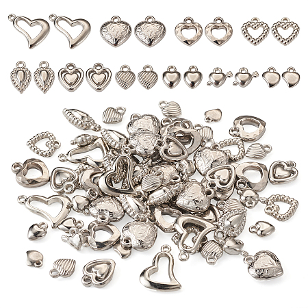 100Pcs 10 Style Acrylic Pendants FIND-TA0002-61-1