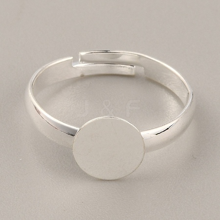 Adjustable Brass Finger Rings Components KK-WH0054-22A-S-1