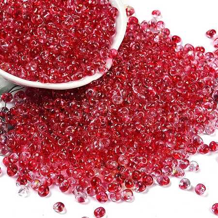 6/0 Spray Paint Glass Seed Beads SEED-H003-11F-1