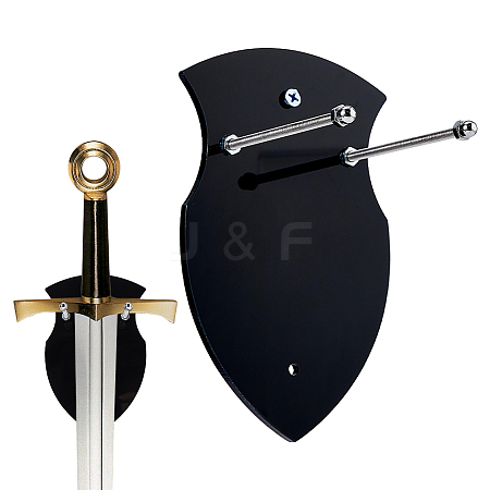 Wall-mounted Acrylic Sword Display Easels ODIS-WH0038-202B-1