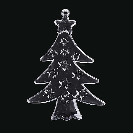 Transparent Plastic Big Pendants KY-T042-07-1
