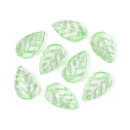 Imitation Jade Acrylic Pendants OACR-T030-27D-1