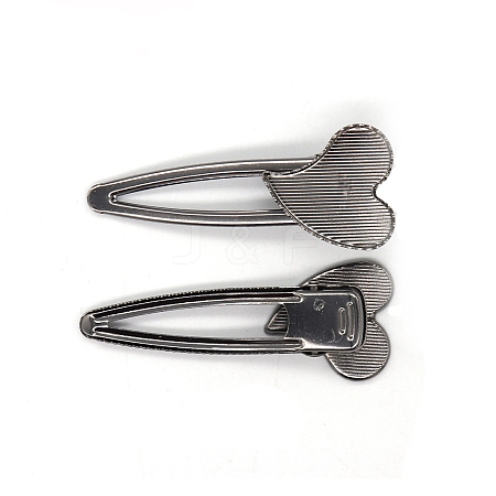 Iron Alligator Hair Clips Findings PW-WG652D4-05-1