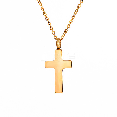 Stainless Steel Cross Urn Ashes Pendant Necklace PW-WG1DD33-01-1