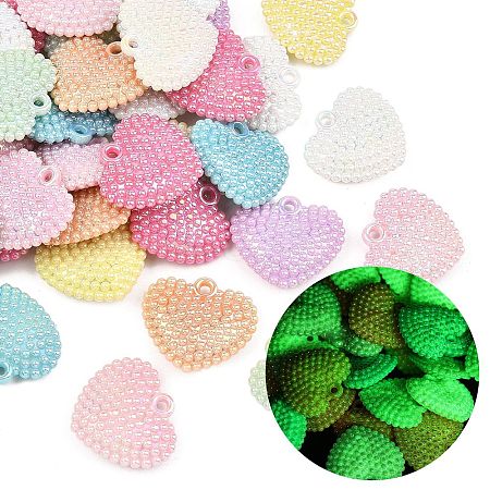Luminous UV Plating Opaque Acrylic Pendants MACR-K361-49-1