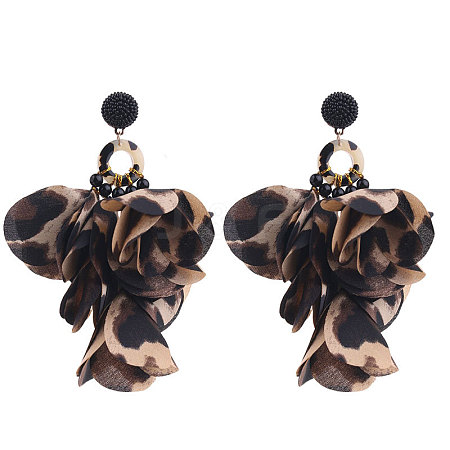 Alloy Acrylic Dangle Stud Earrings FS-WG3C6DF-07-1
